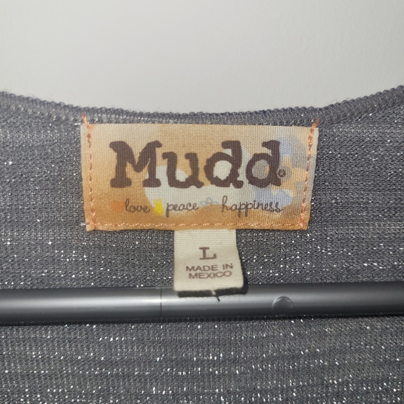 Mudd Women's Shimmering Gray Tank Top Racerback Style Size Large - Picture 4 of 6